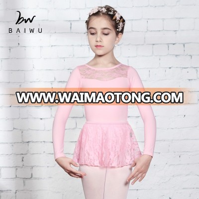 116241004 Long Sleeve Lace Leotard Ballet Leotards for Kids